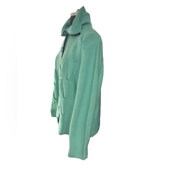 Nice Croft & Barrow Button Up Sweater Women’s Size L - Picture 2 of 11